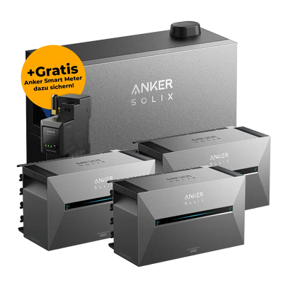 Anker SOLIX Power Dock Set mit 3x Solarbank 3 Pro inkl. Smart Meter