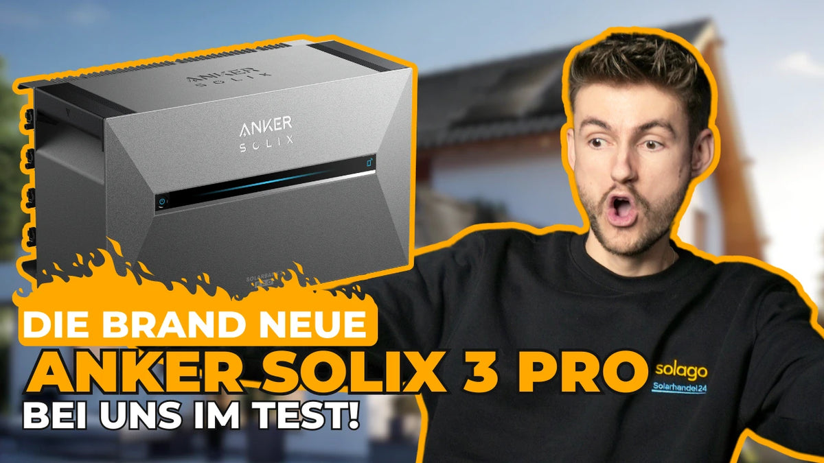 Anker SOLIX Solarbank 3 Pro. Balkonkraftwerk Speicher - Thumbnail YouTube Video