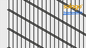 Stabgitterzaun-Halterungsset für 1 Solarmodul