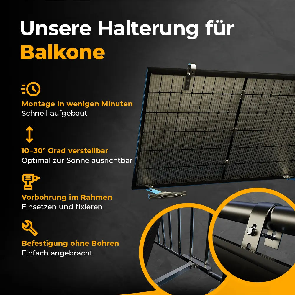 Halterung für Gitterbalkon – solago