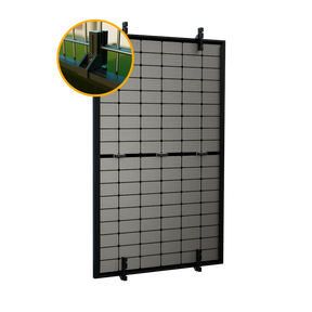 Stabgitterzaun-Halterungsset für 1 Solarmodul