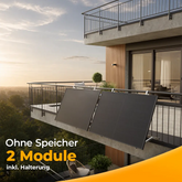 Balkonkraftwerk 800 Watt Set für den Gitterbalkon – solago