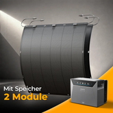 Balkonkraftwerk 450W mit flexiblen Solarmodulen mit Speicher Anker SOLIX 4 Pro - Set