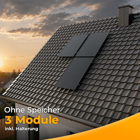 Balkonkraftwerk für das Schrägdach mit 1500W