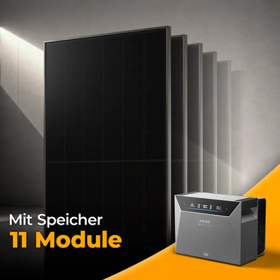 Solarkraftwerk 5500W mit Speicher Anker SOLIX 4 Pro - Set