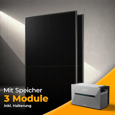 Balkonkraftwerk 1500W mit Speicher Anker SOLIX 3 Pro – Set
