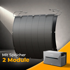 Balkonkraftwerk 450W Flexmodul mit Speicher Anker SOLIX 3 Pro - Komplettset