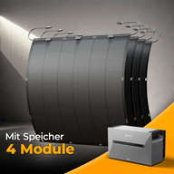 Balkonkraftwerk 900W Flexmodul mit Speicher Anker SOLIX 3 Pro - Komplettset