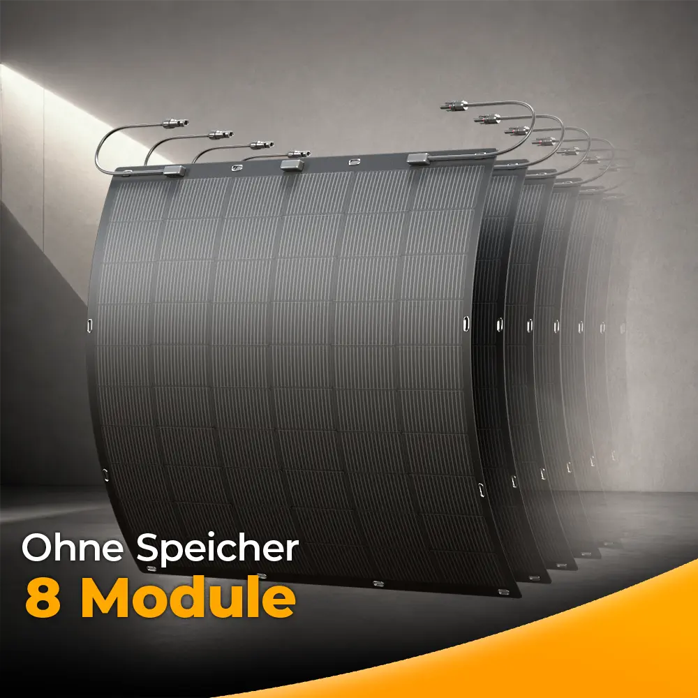 Coverbild - Balkonkraftwerk 1800W Flexmodul ohne Speicher - Komplettset